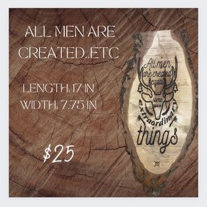 All men are created equal, etc.